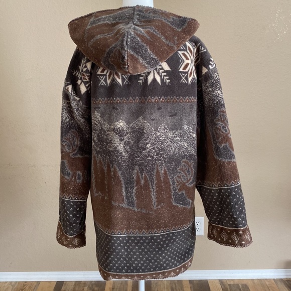 Denali plush fleece reversible jacket coat - Picture 5 of 17